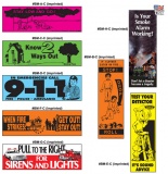 Fire Safety Bookmarks - 7 Designs (Custom)
