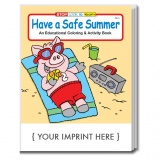 "Have a Safe Summer" Coloring Books (Custom)