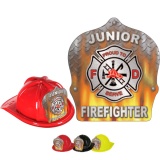 DELUXE Fire Hats - Flame Design (Stock)