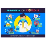 COVID-19 Prevention Magnet 4"x6" (Custom)