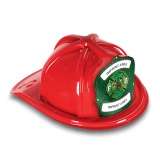 DELUXE Plastic Fire Hats - FD Green Shield & Maltese Design (Custom)