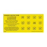Smoke Detector Calendar Reminder Stickers (Stock)