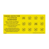 Smoke Detector Calendar Reminder Stickers (Stock)