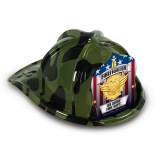 DELUXE Fun Fire Hats - Camouflage Jr. Firefighter (Custom)