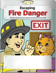 "Escaping Fire Danger" Coloring & Activity Books (Stock)