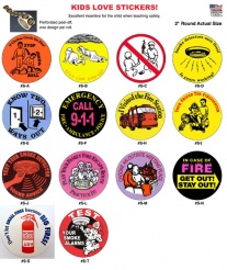 2'' Safety Stickers (Stock)