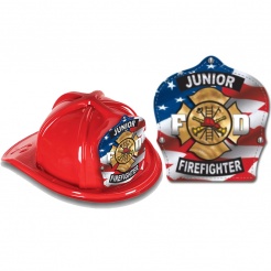 DELUXE Fire Hats - Patriotic Design (Stock)