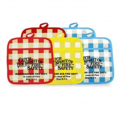 Pot Holders 7" x 7" Plaid (Custom)