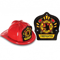 DELUXE Fire Hats - Firefighter Design (Stock)