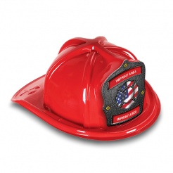 DELUXE Plastic Fire Hats - Patriotic Maltese Design (Custom)