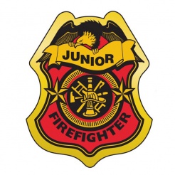 Stick-On Junior Firefighter Badges (Stock)